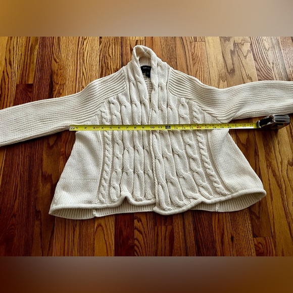 Karen Kane Aztec Beige Open Front Cardigan Women Large 100 percent cotton - Picture 7 of 9